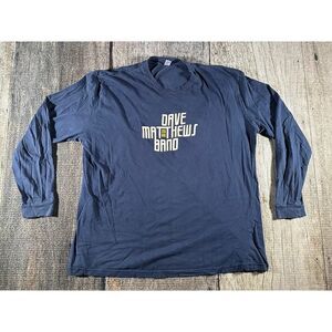 Dave Matthews Band T Shirt Mens XXL Blue Long Sleeve Summer Tour 2006 Y2K